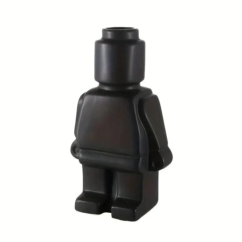 Modern Brick Figure Decorative Sculpture for Contemporary Home Decor by House Of Avana