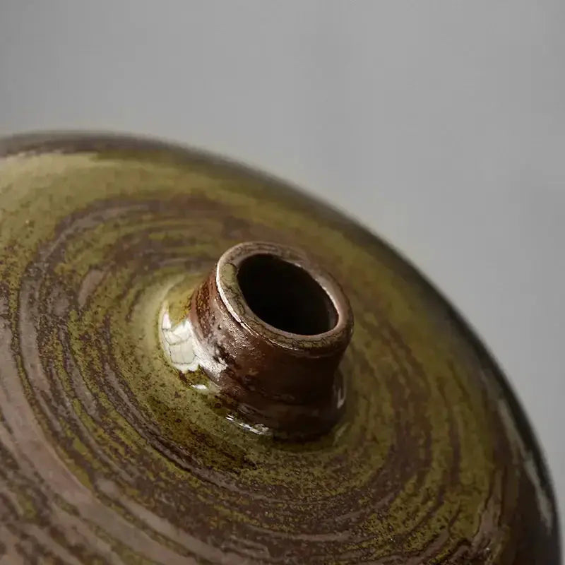 Vase - Decorative Porcelain Flat by House Of Avana