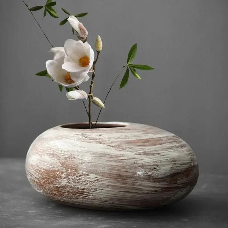 Vase - Decorative Terracotta Black by House Of Avana