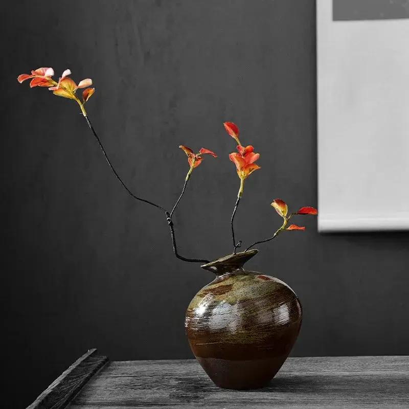 Vase - Decorative Terracotta Black by House Of Avana