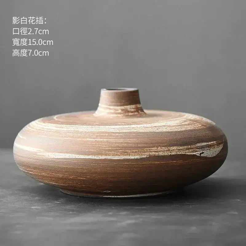 Vase - Decorative Terracotta Black by House Of Avana