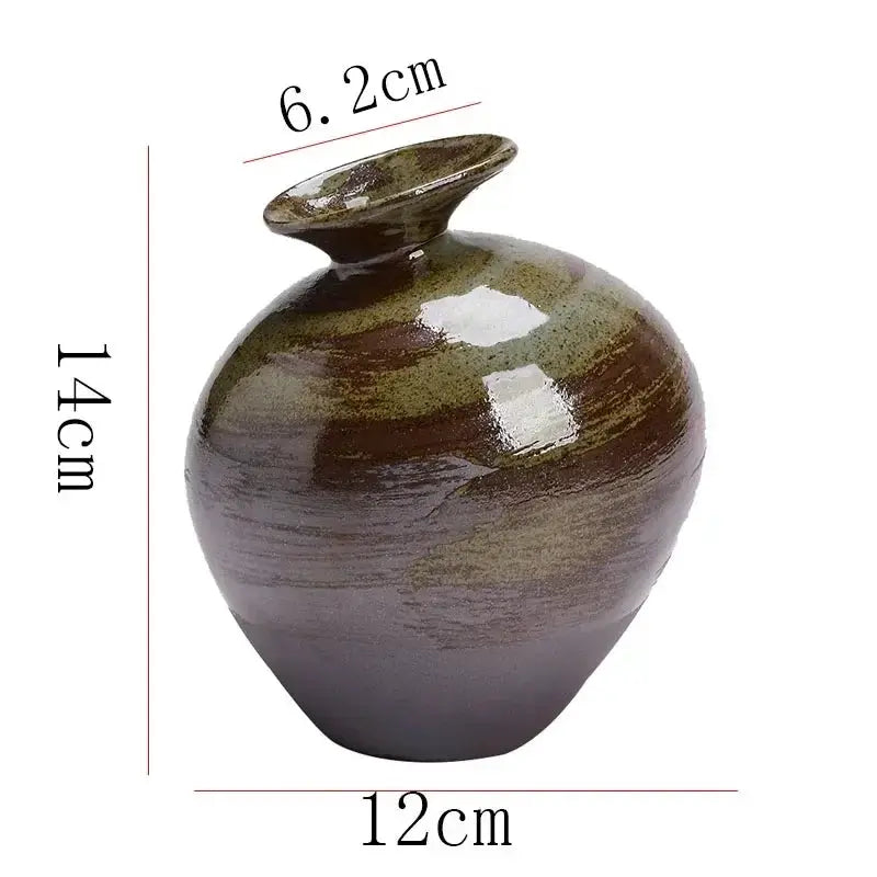 Vase - Decorative Terracotta Black by House Of Avana