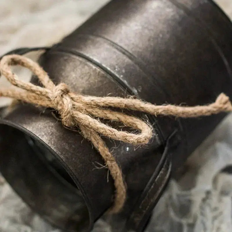 Vase - Decorative Tin Flower Bucket by House Of Avana