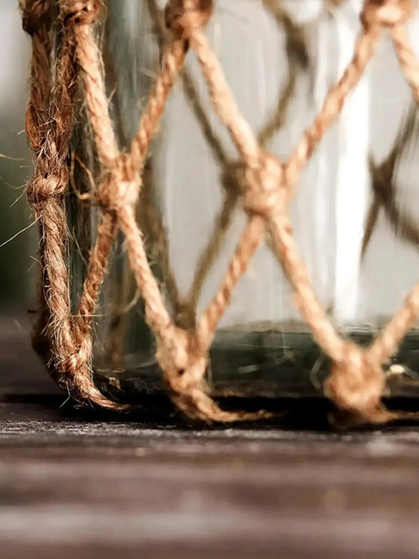 Vase - Handwoven Rope Glass by House Of Avana