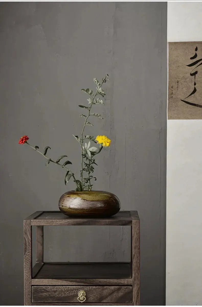 Vase - Minimalist Ceramic Beige by House Of Avana