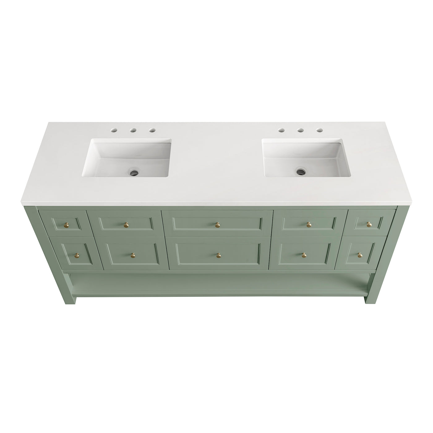 James Martin Breckenridge 72" Double Bathroom Vanity, Smokey Celadon by James Martin