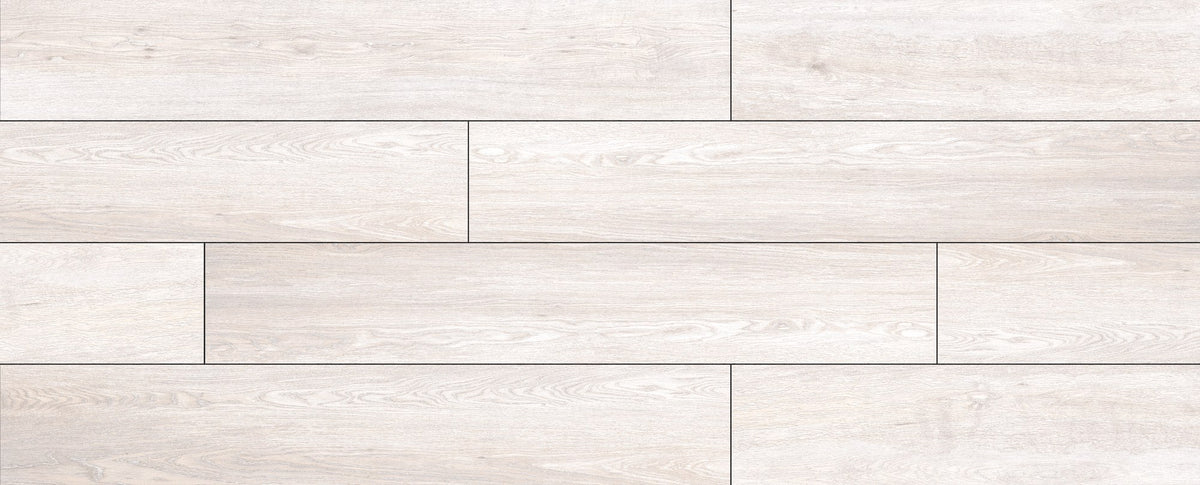 Venatura Frost Natural Plank Wood Look Porcelain Tiles 12x72, several pieces laid together