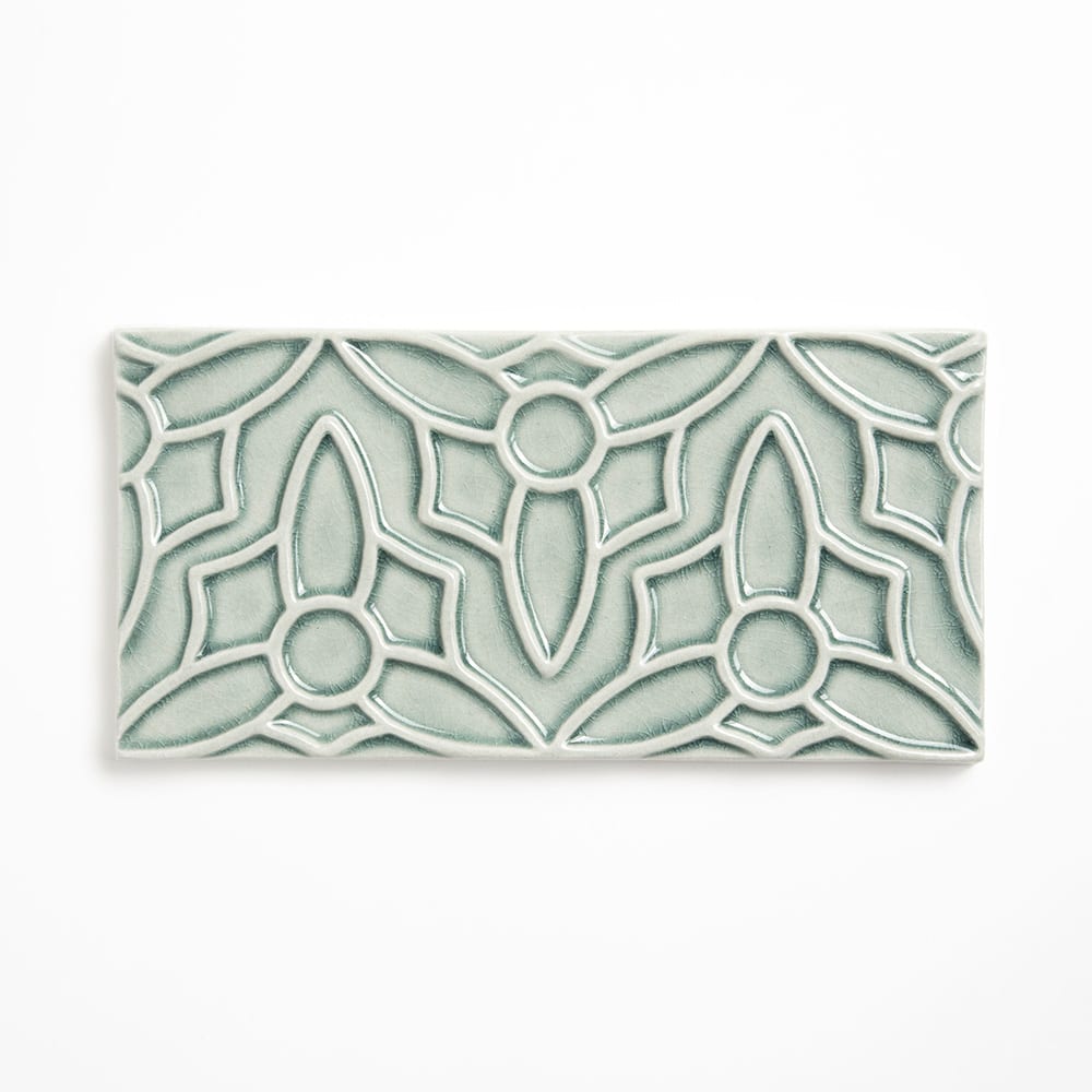Verdant Crackled Barcelona Ceramic Accent Tiles 4x8 Ceramic Crackled 4x8 Accent Tiles