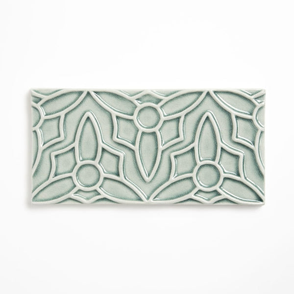 Verdant Crackled Barcelona Ceramic Accent Tiles 4x8