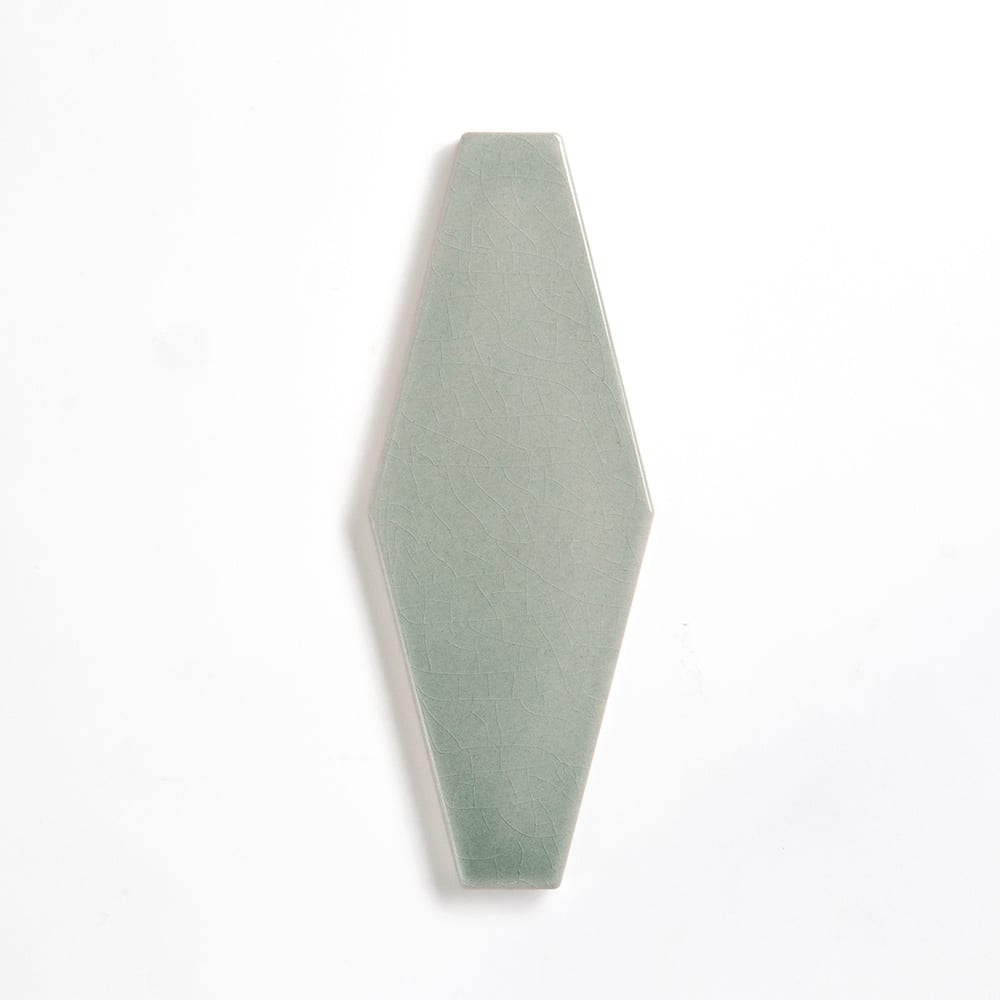 Verdant Crackled Longest Hexagon Ceramic Tiles 3x8 Ceramic Crackled 3x12 Tiles