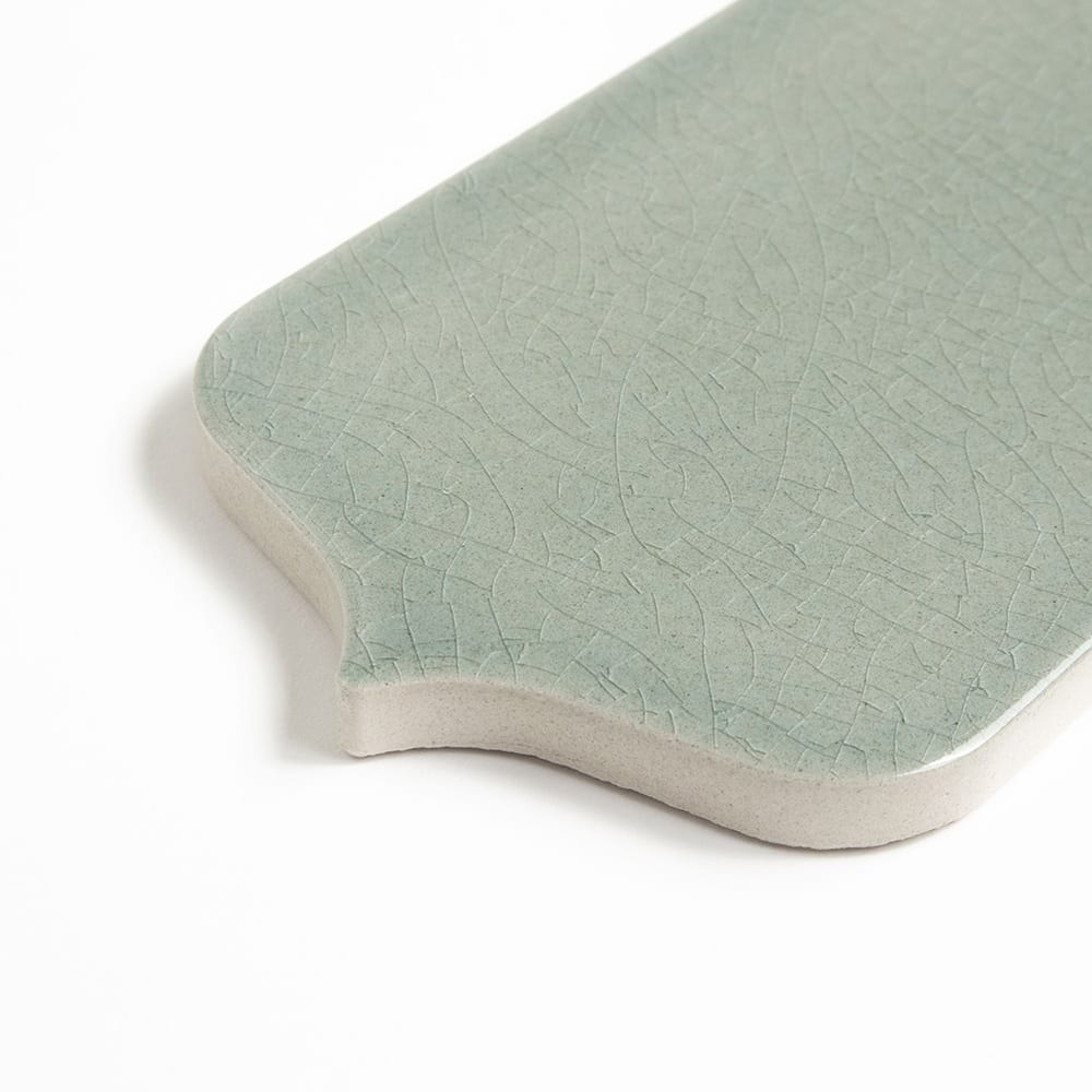 Verdant Crackled Tear Field Ceramic Tiles 3 5/8x8 Ceramic Crackled 3x12 Tiles — 3