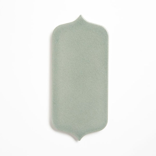 Verdant Crackled Tear Field Ceramic Tiles 3 5/8x8