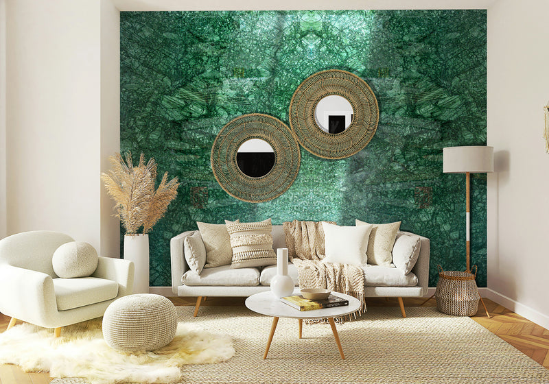 Verde Guatemala Marble Slab Random room scene 2
