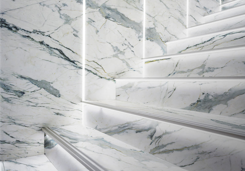 Verde Statuary Polished Marble Slab Random room scene