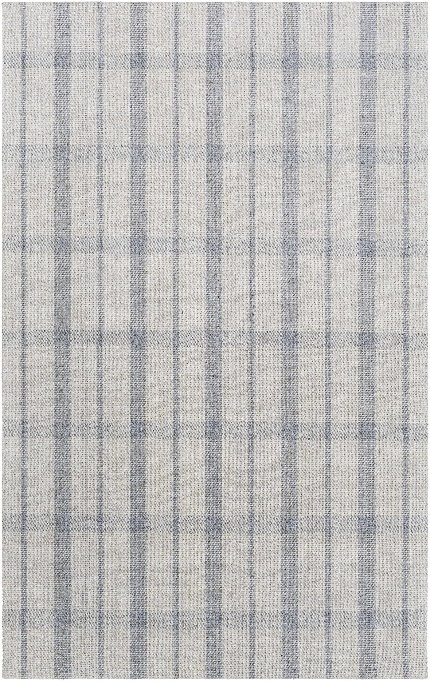 Verdon Light Gray Plaid Rug by Boutique Rugs
