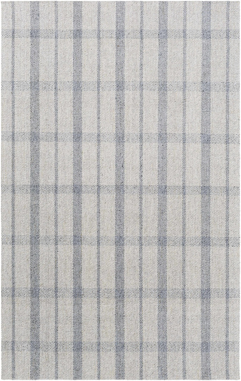 Verdon Light Gray Plaid Rug by Boutique Rugs