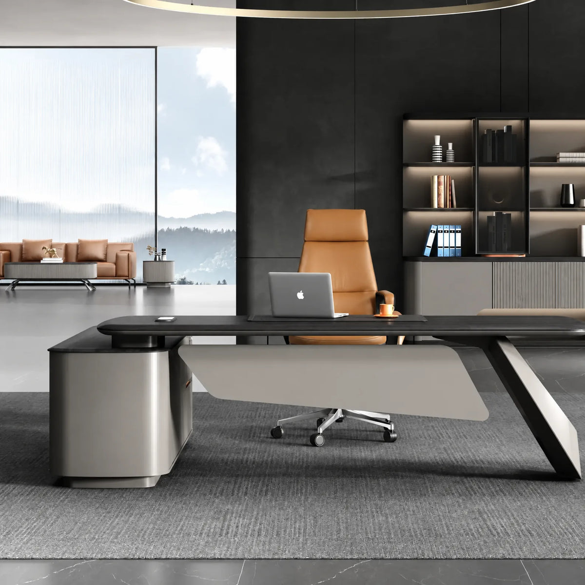 Veris · Modern L-Shaped Executive Desk, photo 5 of 9