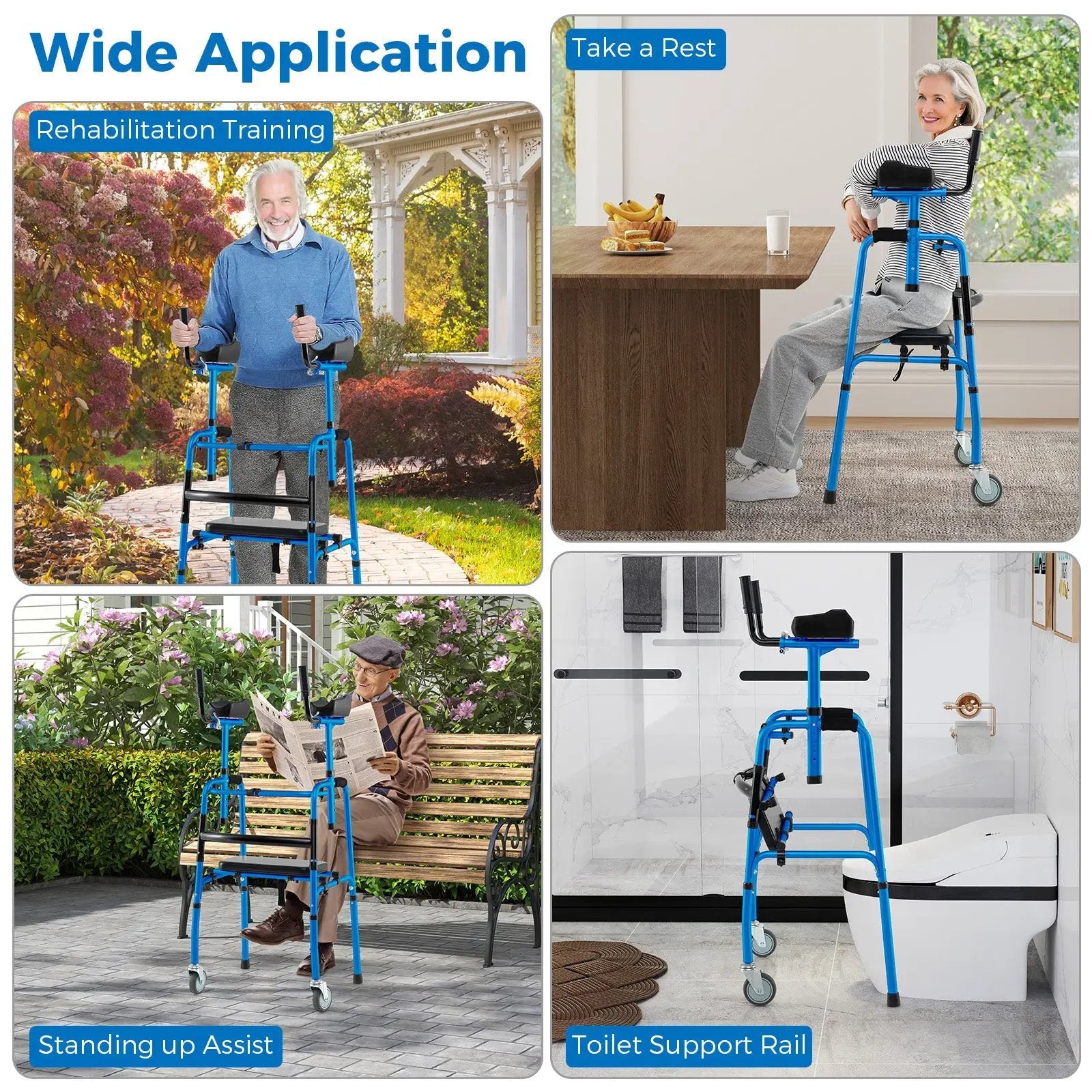 Versatile Rolling Walker for Rehabilitation Training by DirectDeals