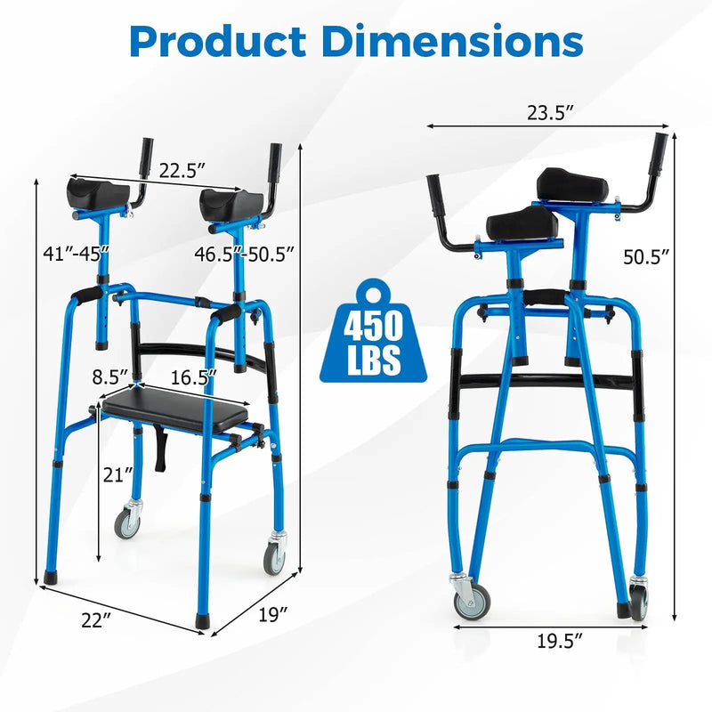 Versatile Rolling Walker for Rehabilitation Training by DirectDeals