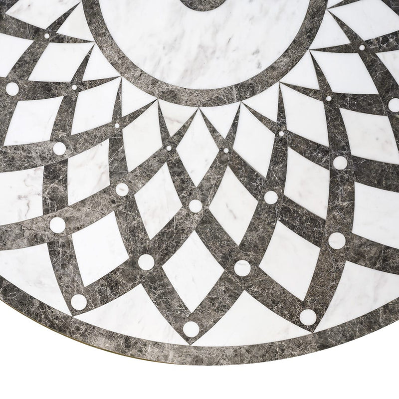 Versilys Multi Finish Round Marble Medallions 36x36 Marble Multi Finish 36x36 Medallions — 1