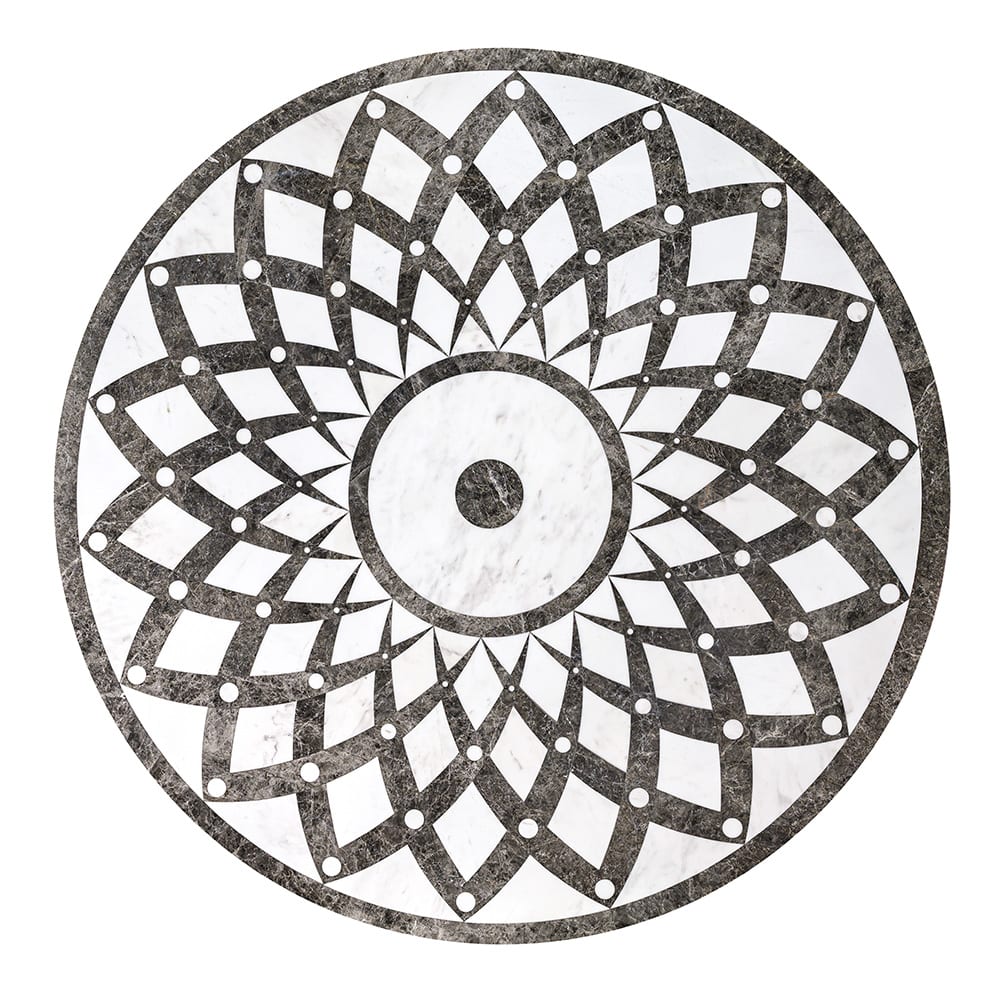 Versilys Multi Finish Round Marble Medallions 36x36 Marble Multi Finish 36x36 Medallions