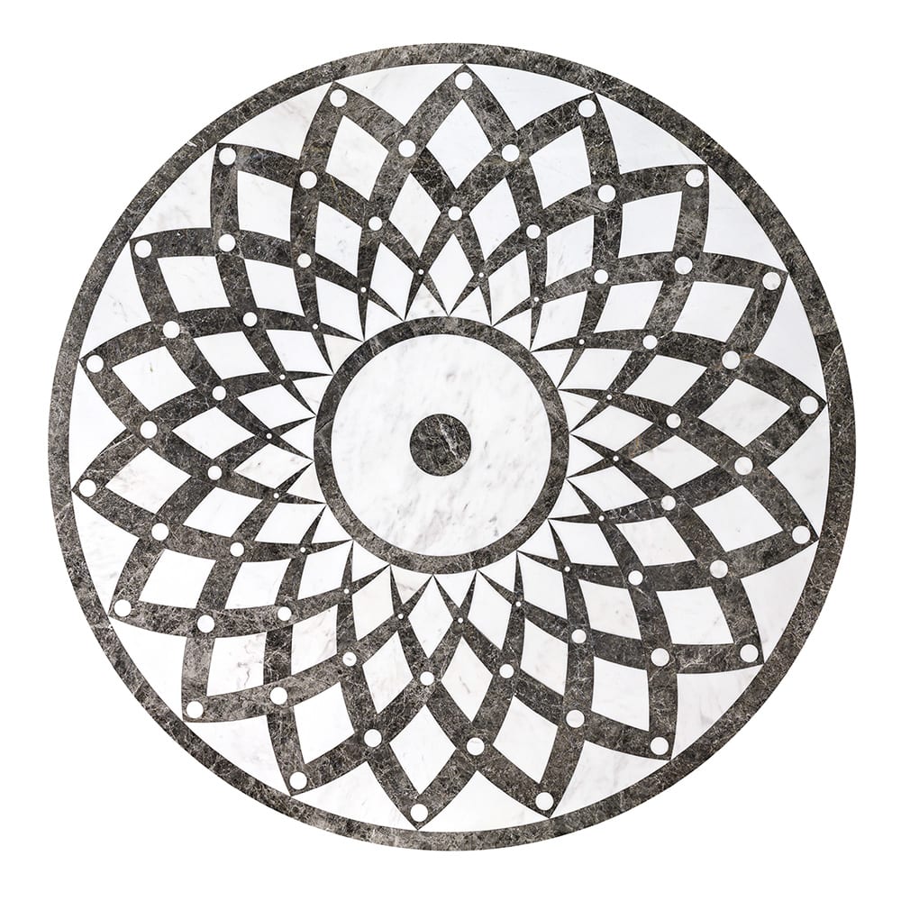 Versilys Multi Finish Round Marble Medallions 48x48 Marble Multi Finish 48x48 Medallions