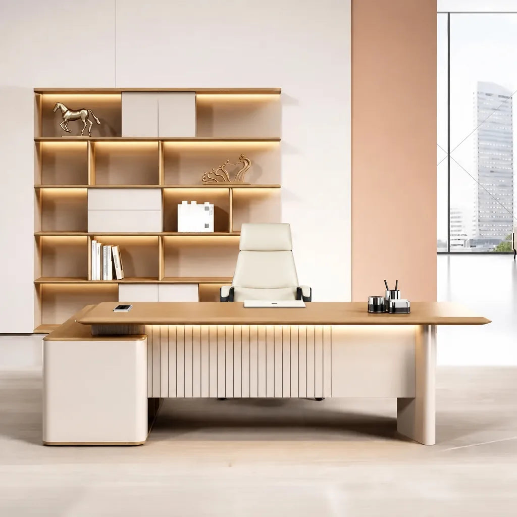 Vesta · Modern L-Shaped Executive Desk, photo 3 of 15