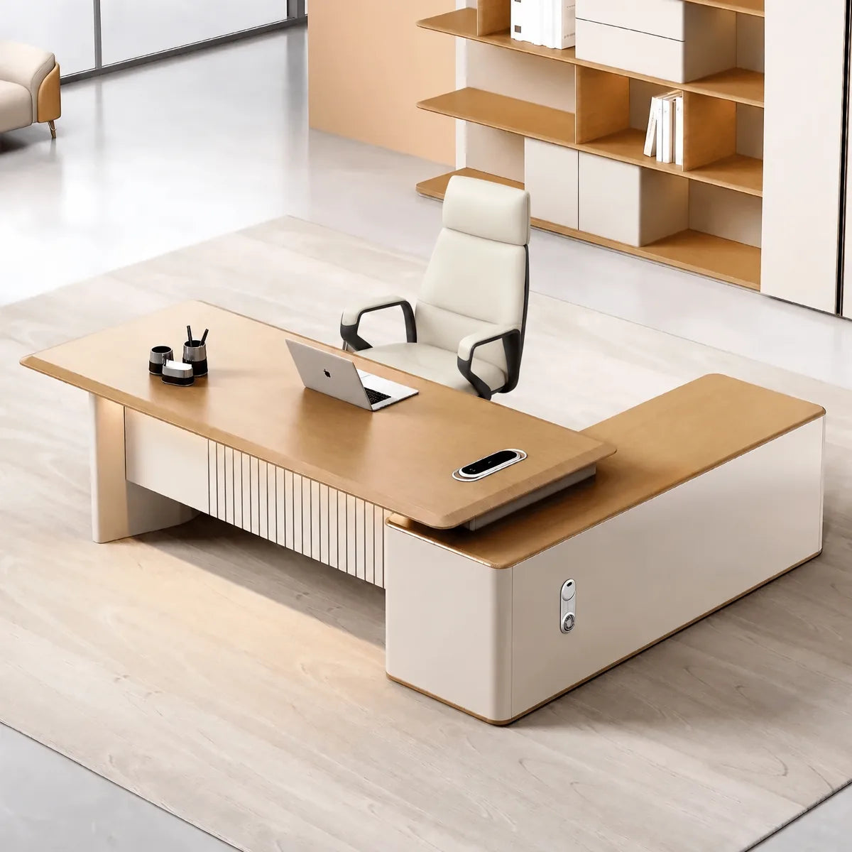 Vesta · Modern L-Shaped Executive Desk, photo 4 of 15