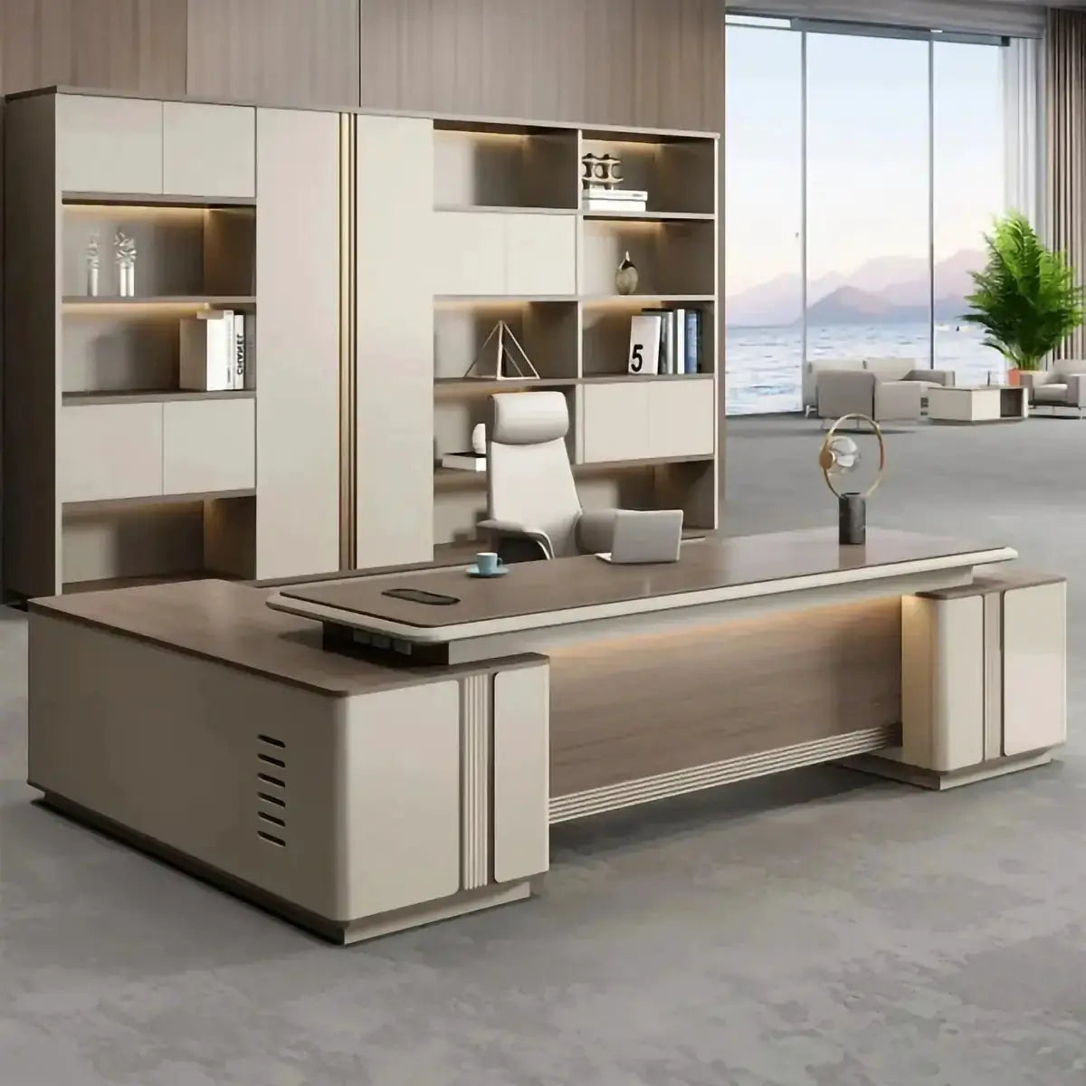 Stanford · Modern Executive L-Shaped Desk by Arc Grove