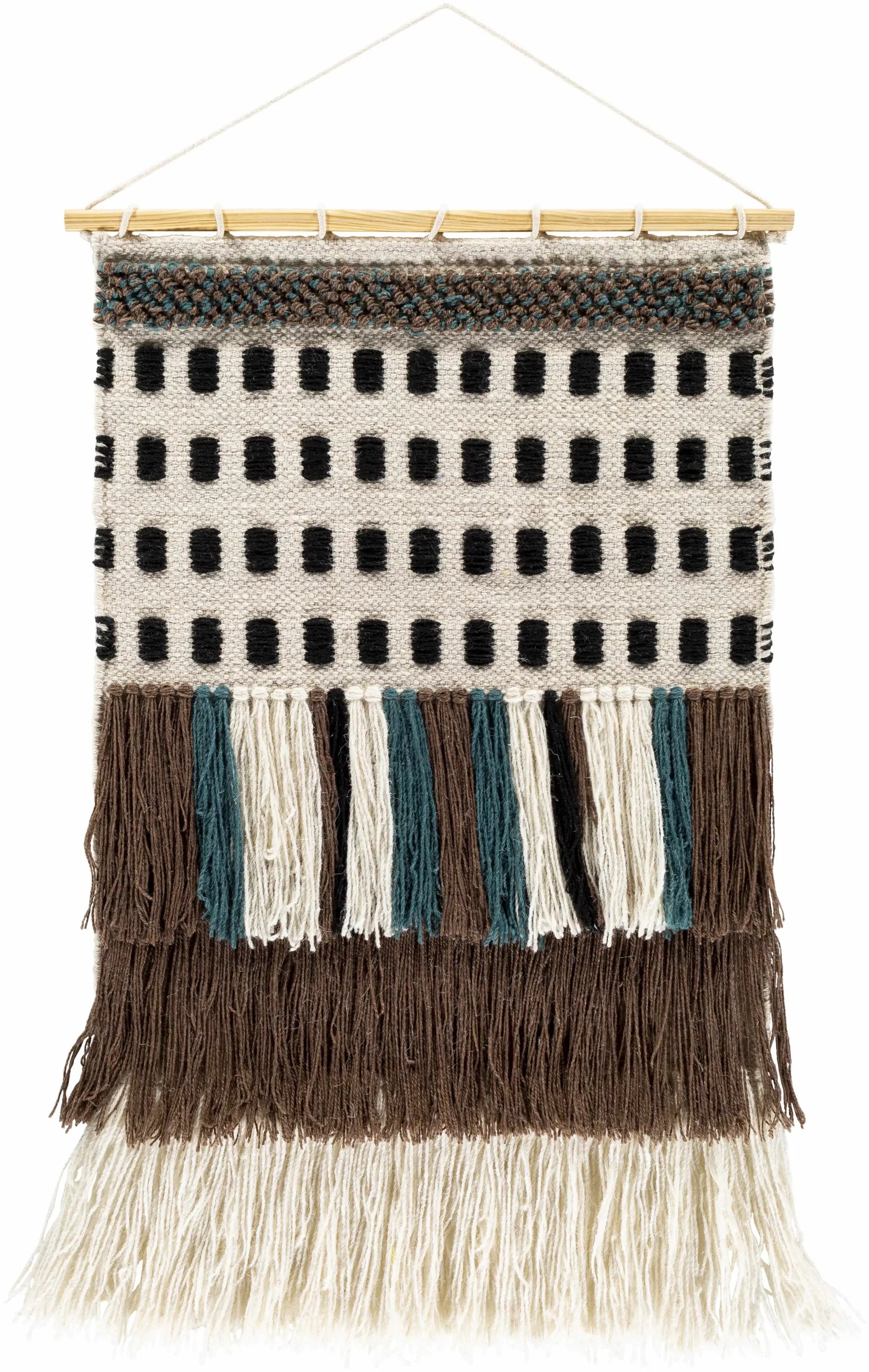 Ava Boho Fringe Wall Hanging - Clearance by Boutique Rugs