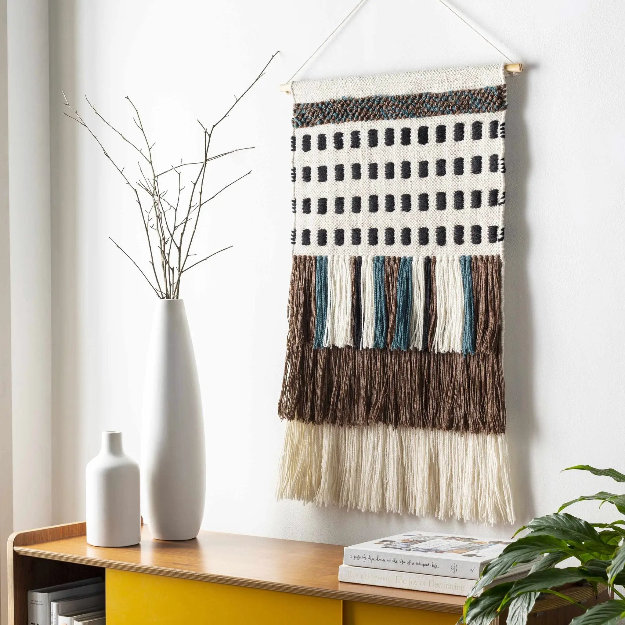 Ava Boho Fringe Wall Hanging - Clearance by Boutique Rugs