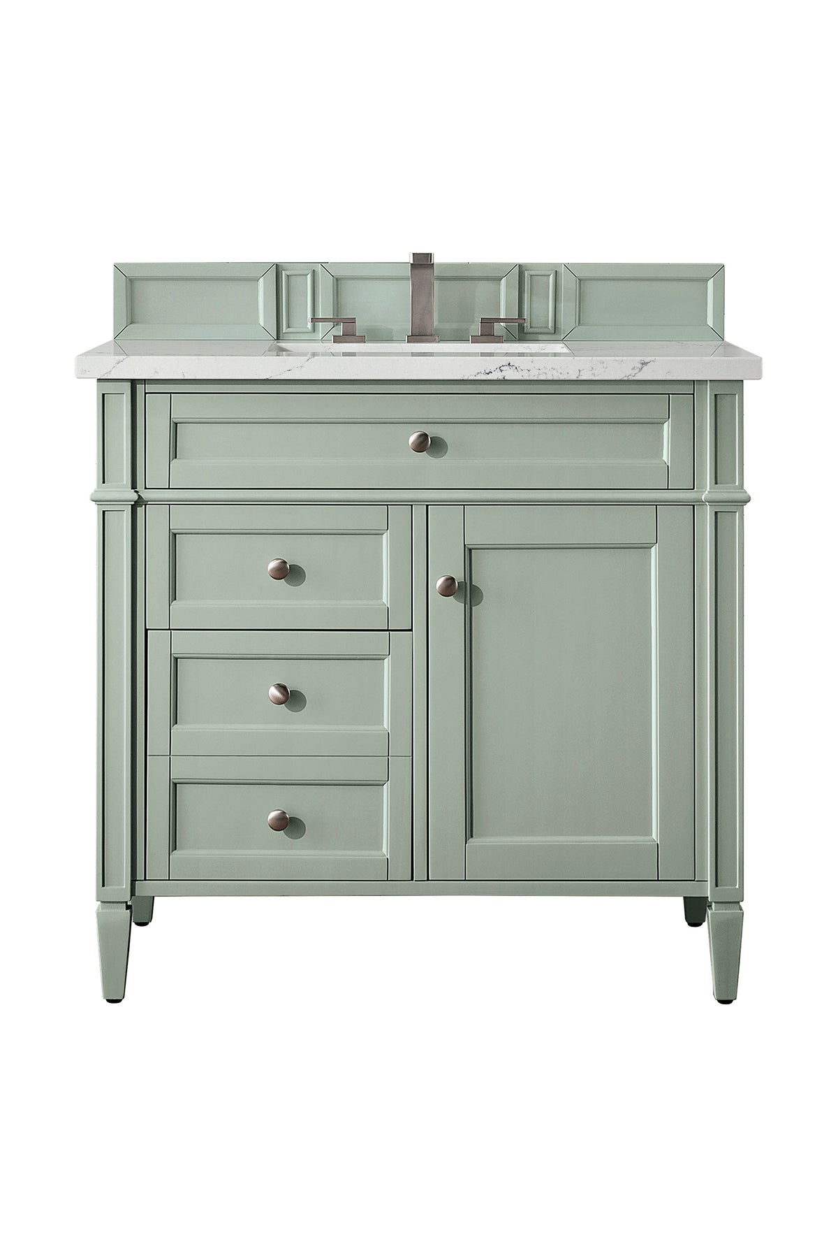 James Martin Brittany 36" Single Bathroom Vanity, Sage Green, view 36