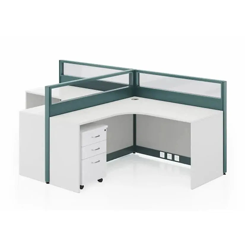 Trevik · L-Shaped Cubicle Workstation by Arc Grove