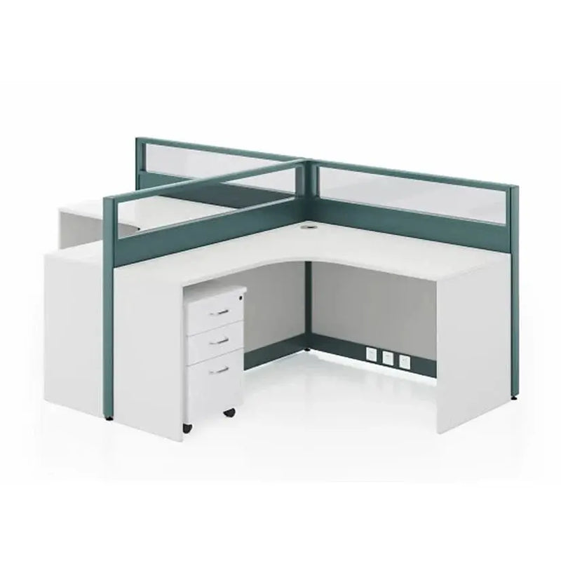 Trevik · L-Shaped Cubicle Workstation by Arc Grove
