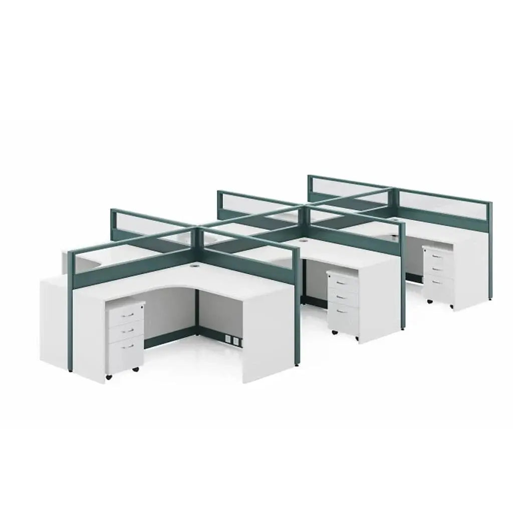 Trevik · L-Shaped Cubicle Workstation by Arc Grove