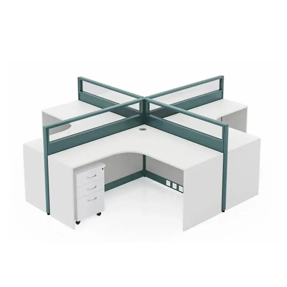 Trevik · L-Shaped Cubicle Workstation by Arc Grove