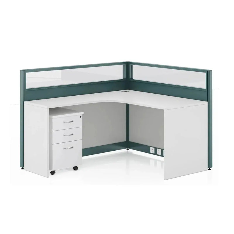 Trevik · L-Shaped Cubicle Workstation by Arc Grove