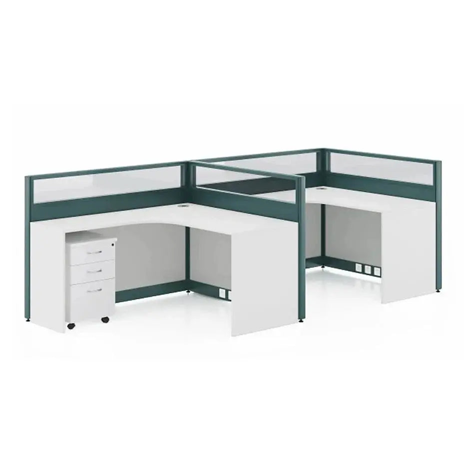 Trevik · L-Shaped Cubicle Workstation by Arc Grove