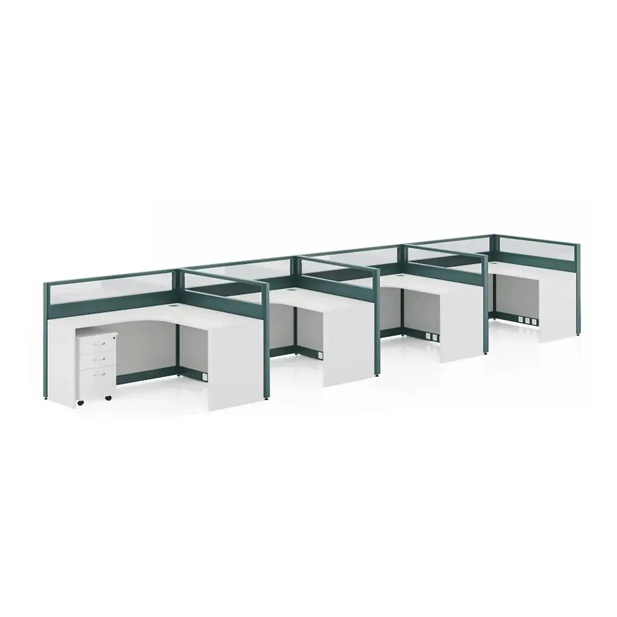 Trevik · L-Shaped Cubicle Workstation by Arc Grove