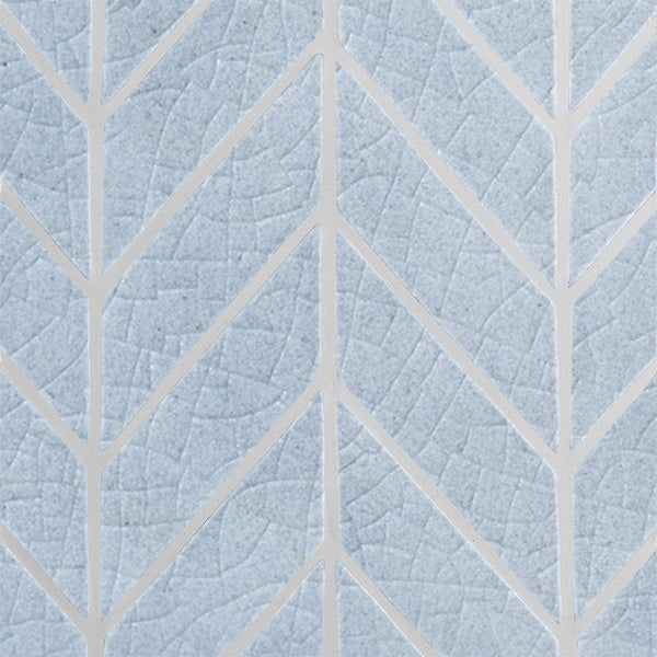 Vinca Crackled Chevron Ceramic Tiles 2x6
