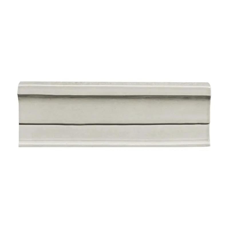 Vintage Moresque Glossy Rail Ceramic Moldings 2 1/4x6 by Stonetiledepot