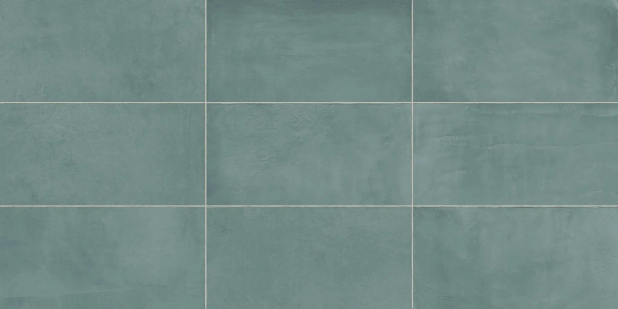 Vision Color Jade Green Anti-Slip Resin Look Porcelain Tiles 3x12 by landmarkceramics