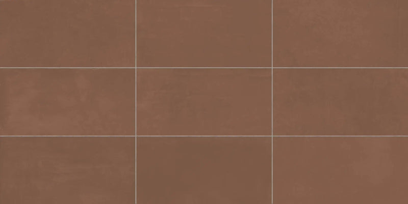 Vision Color Lava Red Anti-Slip Resin Look Porcelain Tiles 3x12 by landmarkceramics