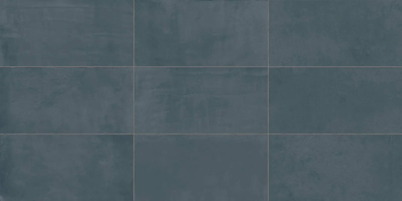 Vision Color Ocean Blue Anti-Slip Resin Look Porcelain Tiles 12x24 by landmarkceramics