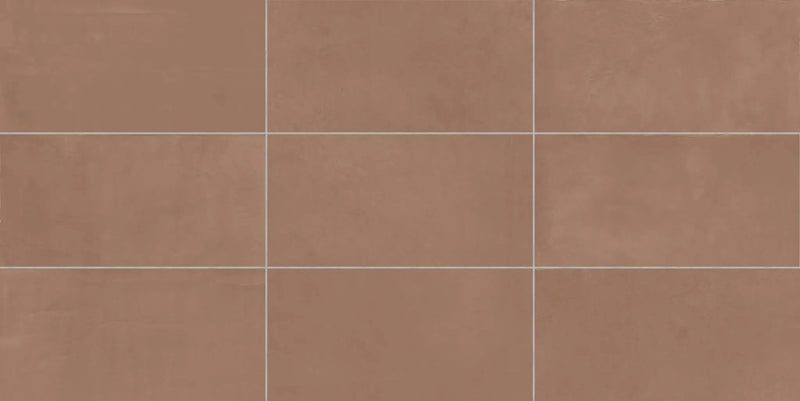 Vision Color Pale Red Anti-Slip Resin Look Porcelain Tiles 12x24 by landmarkceramics