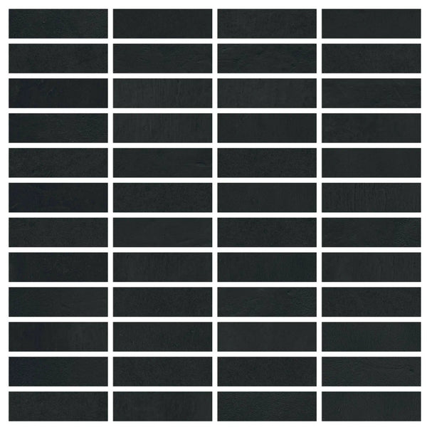 Vision Color Star Black Anti-Slip Bullnose Resin Look Porcelain Moldings 3x24