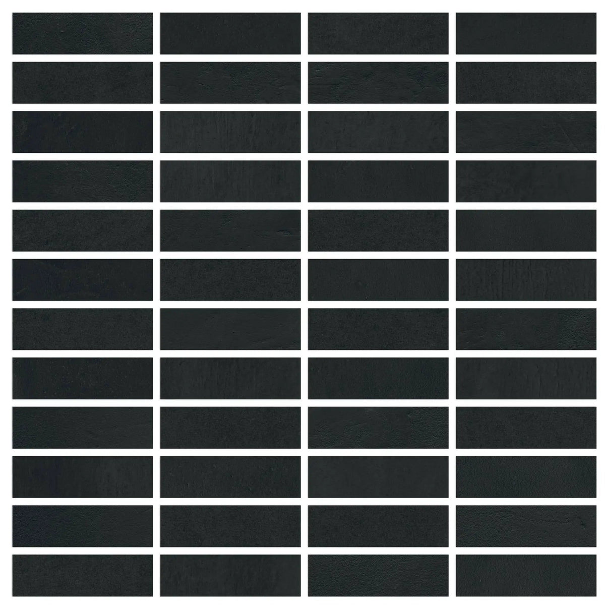 Vision Color Star Black Covebase Resin Look Porcelain Moldings 6x12 by landmarkceramics