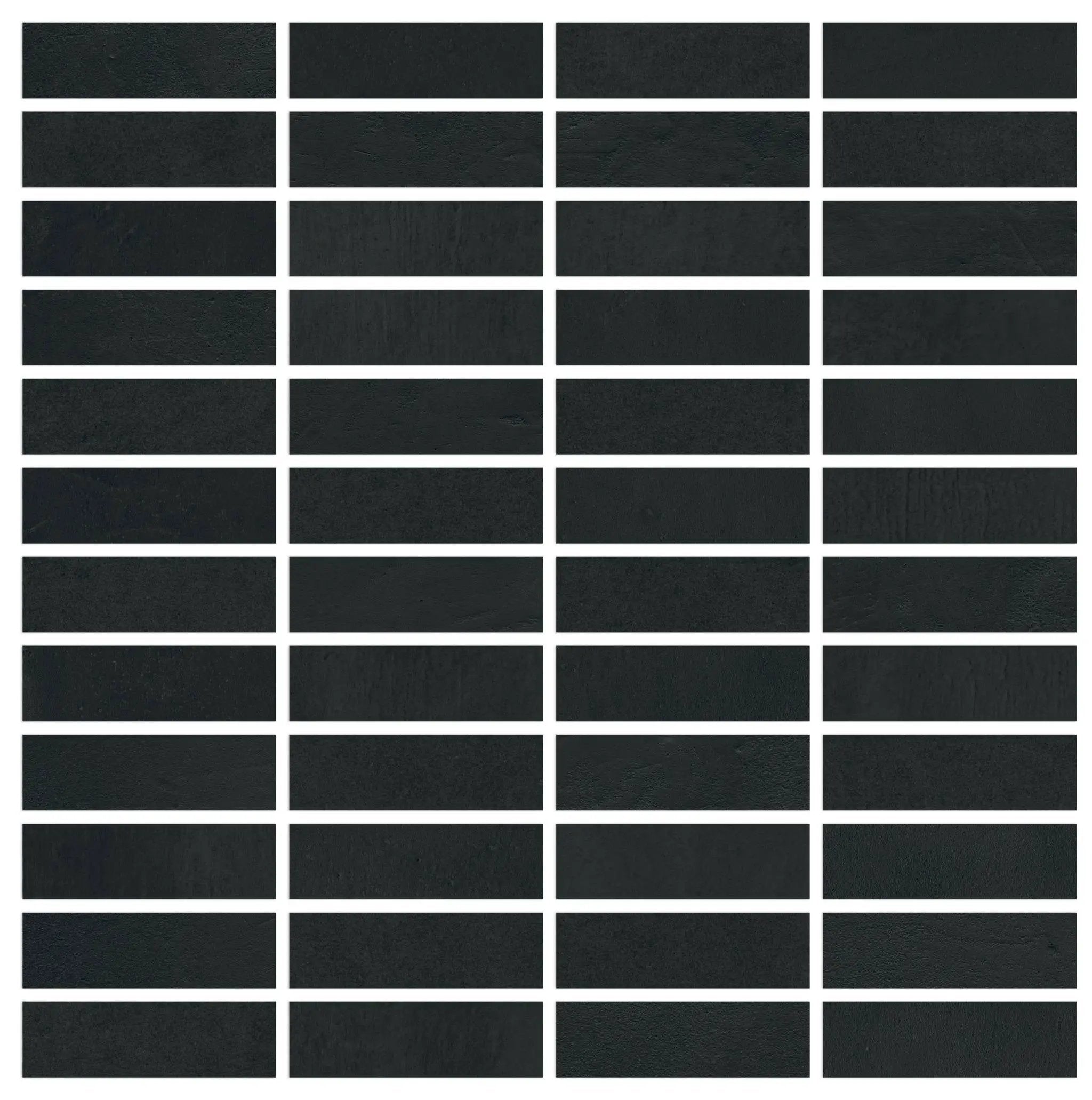 Vision Color Star Black Anti-Slip Mosaic H Resin Look Porcelain Mosaics 12x12 by landmarkceramics
