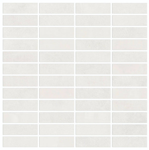 Vision Color Star White Anti-Slip Bullnose Resin Look Porcelain Moldings 3x24