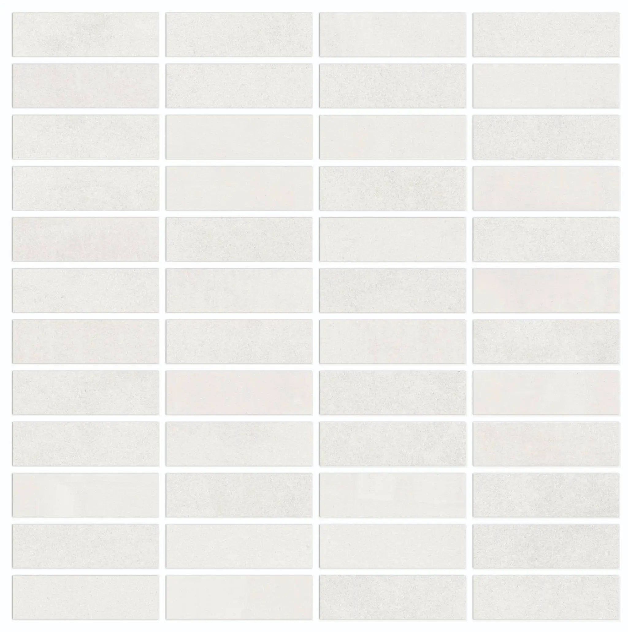 Vision Color Star White Anti-Slip Mosaic H Resin Look Porcelain Mosaics 12x12 by landmarkceramics